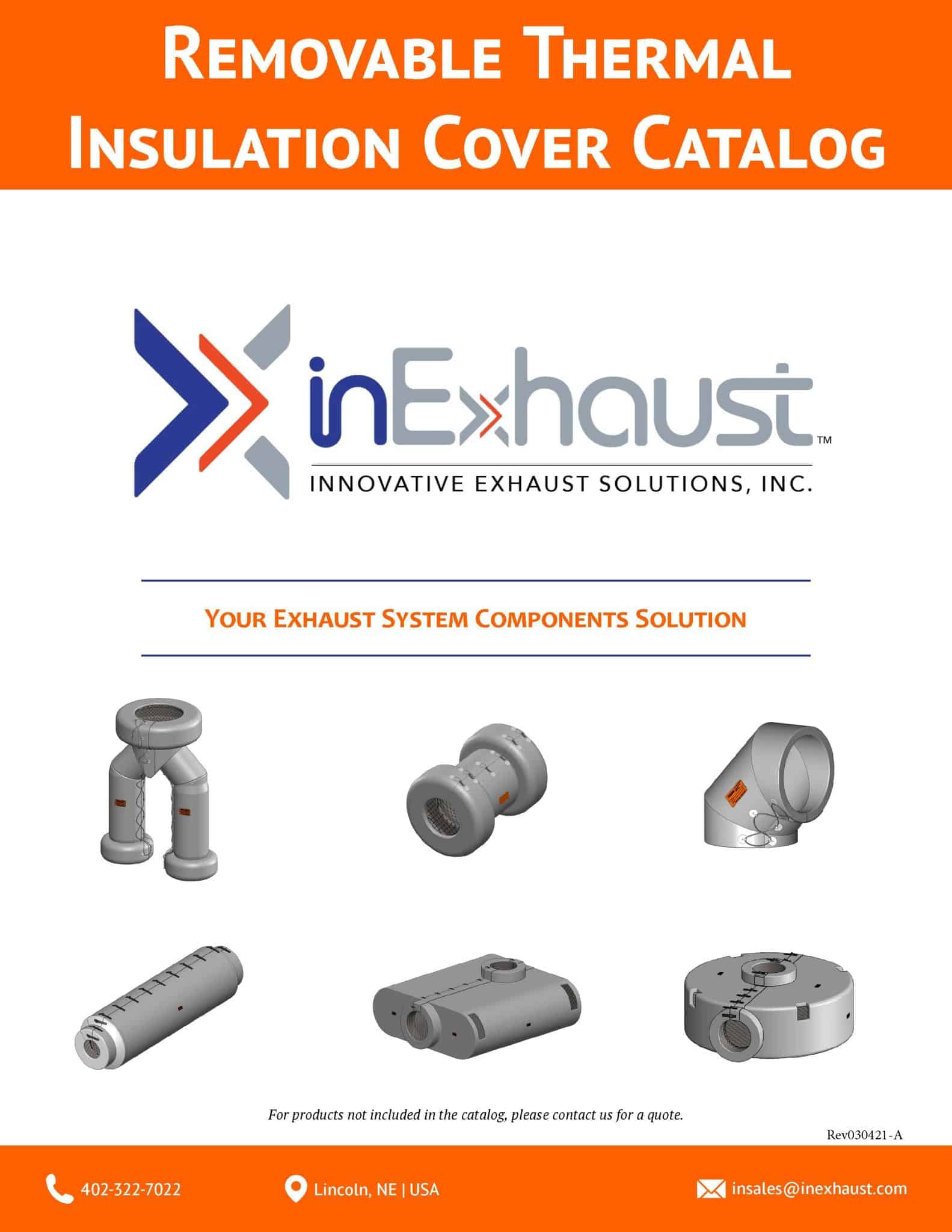 InExhaust Removable Insulation Covers Catalog-Rev030421-A Cover